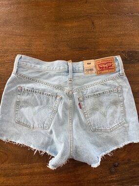 Levi's Light Blue Denim Cutoff Shorts